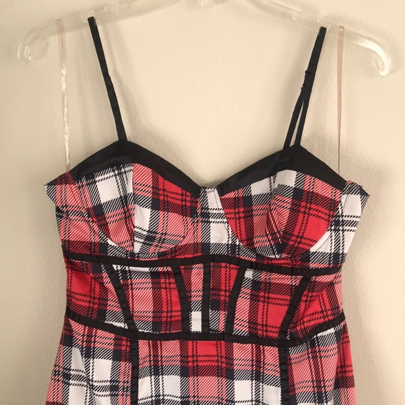 Plaid corset style dress - Do & Be - Picture 2 of 12